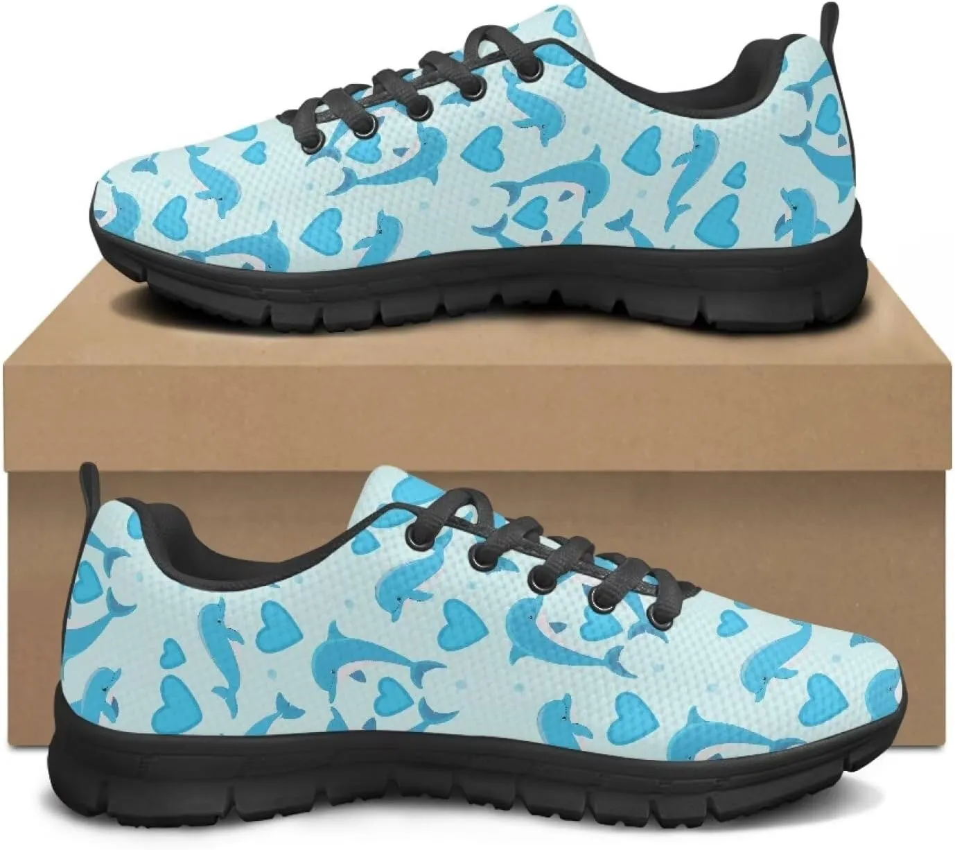 Women's Supportive Running Workout Shoes Low Top Casual Shoes Breathable Outdoor Travel Shoes for Wslking Size 5-12 Black Sole