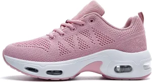 Womens Tennis Running Shoes Athletic Gym Walking Fashion Sneakers Breathable Lightweight Jogging Sport Shoe US Size 5.5-11