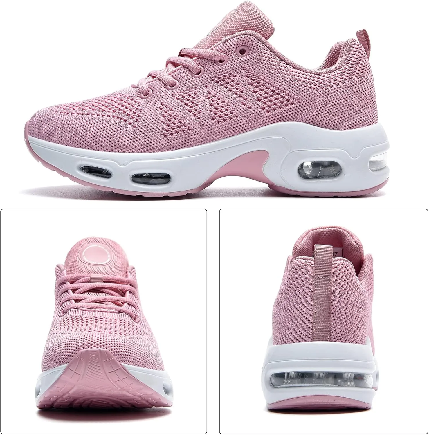 Womens Tennis Running Shoes Athletic Gym Walking Fashion Sneakers Breathable Lightweight Jogging Sport Shoe US Size 5.5-11