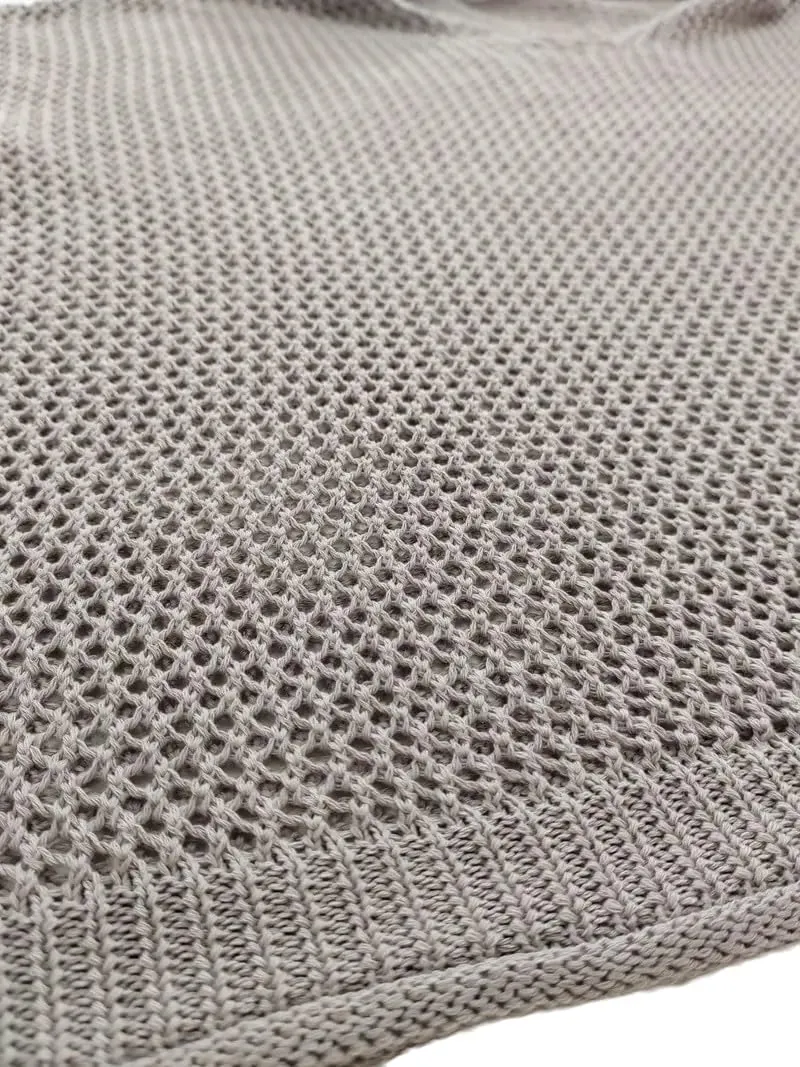 Women’s V-Neck Long Sleeve Sweaters, 2025 Spring Crochet Knit Sweaters for Women, Loose Fit Lightweight Blouse, Coral