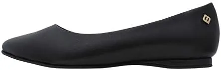 Womens Vegan City Flat in Black