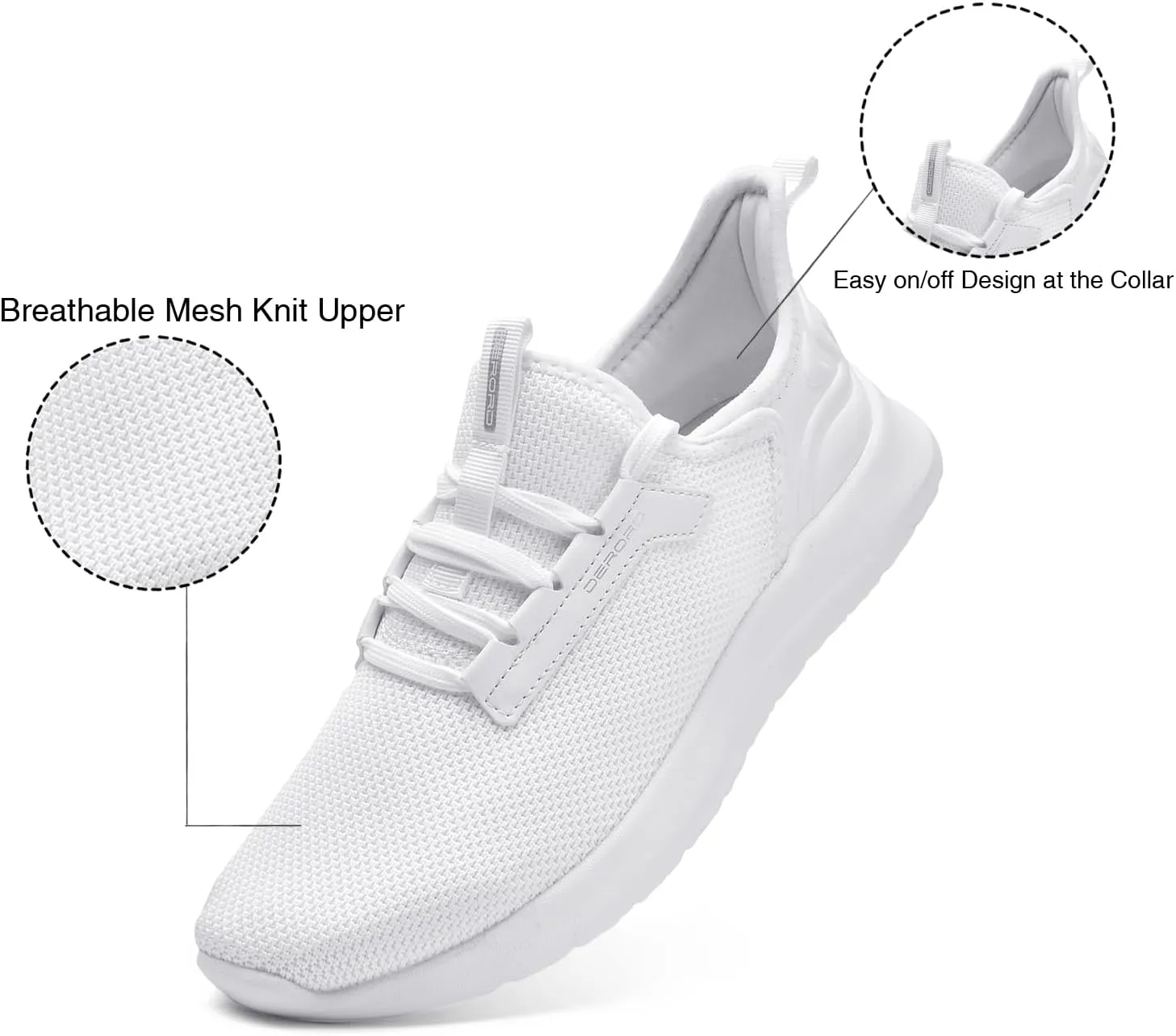 Women’s Walking Running Shoes Slip on Lightweight Casual Sneakers