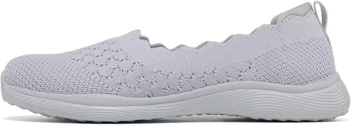 Womens Walking Shoes Slip on Loafer Sneakers Mesh Casual Ballet Flat Nurse Casual Dress Clothes Work Shoes