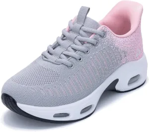 Women's Walking Shoes Slip On Sneakers, Easy Put On Air Tennis Shoes for Ladies
