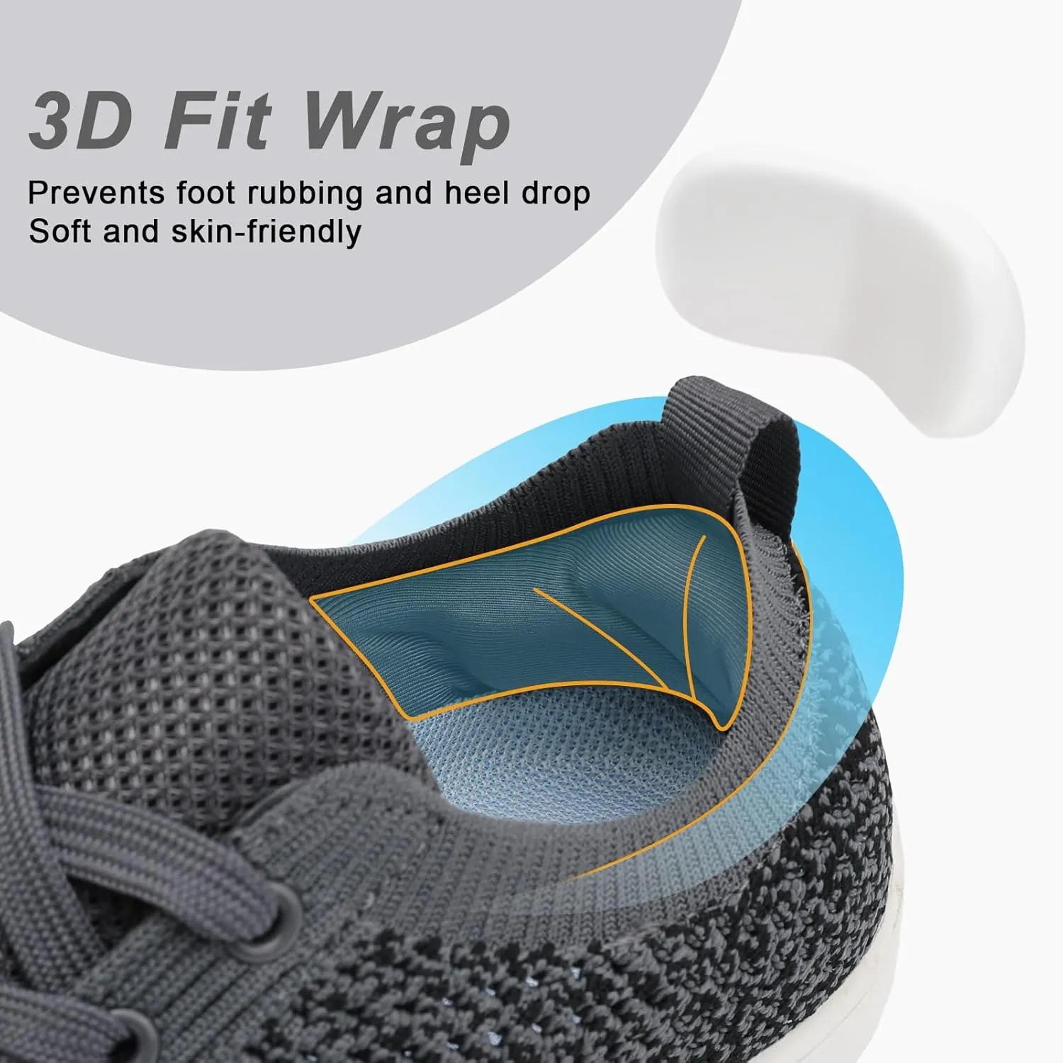 Women's Walking Shoes Wide Toe Box Diabetic Barefoot Shoes with Breathable Zero Drop Sole for Edema, Back Pain Relief