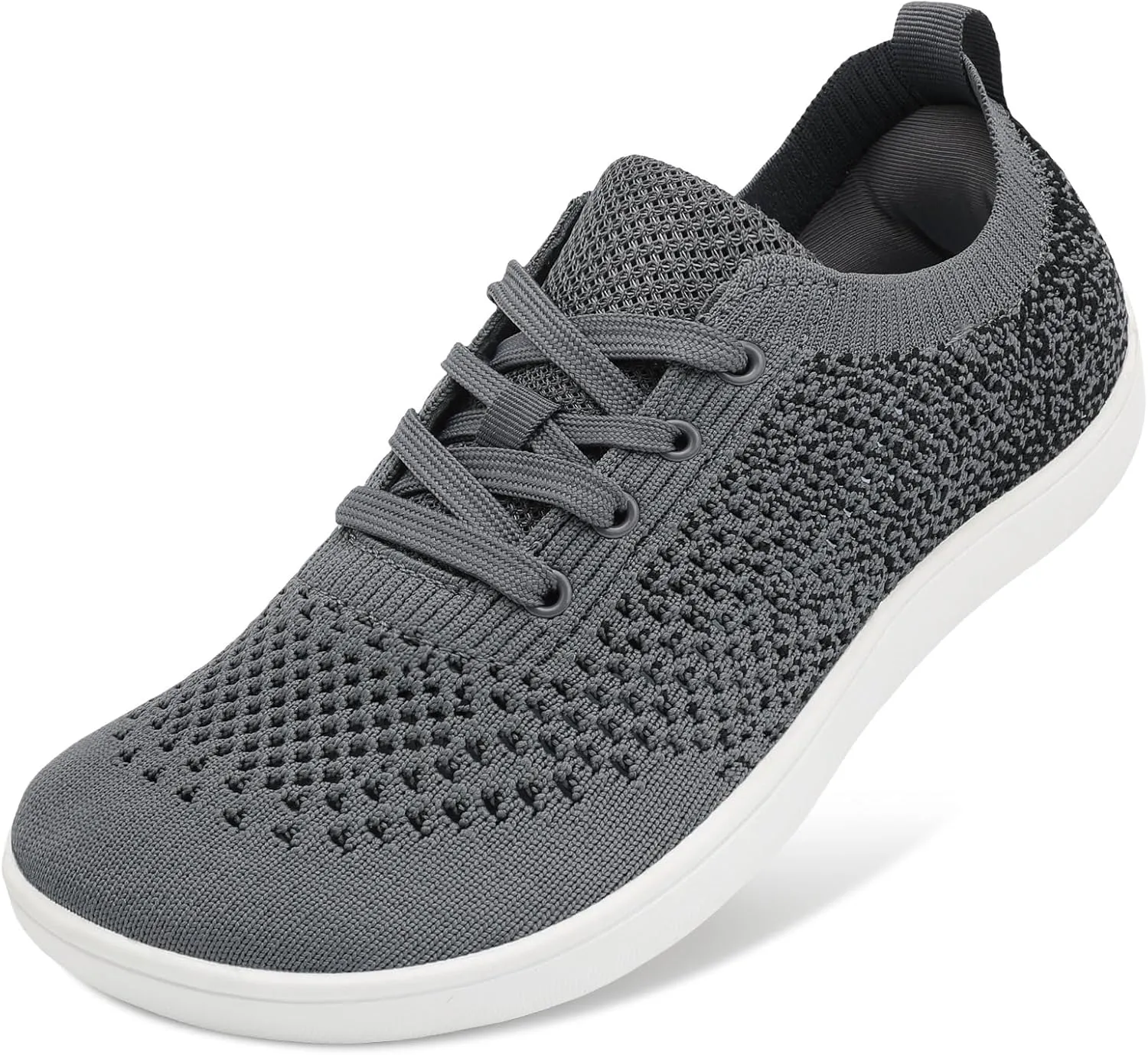 Women's Walking Shoes Wide Toe Box Diabetic Barefoot Shoes with Breathable Zero Drop Sole for Edema, Back Pain Relief