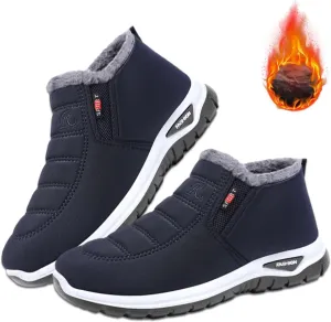 Women's Warm Sheepskin-Lined Boots, Comfortable Orthopedic Shoe for Women, Easy Wear Thermal Walking Booties