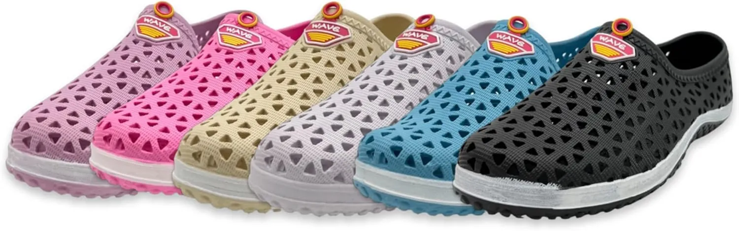 Women's Water Shoes Easy Care Non-Slip Vented Shoes for Beach and Pool by Shore Point