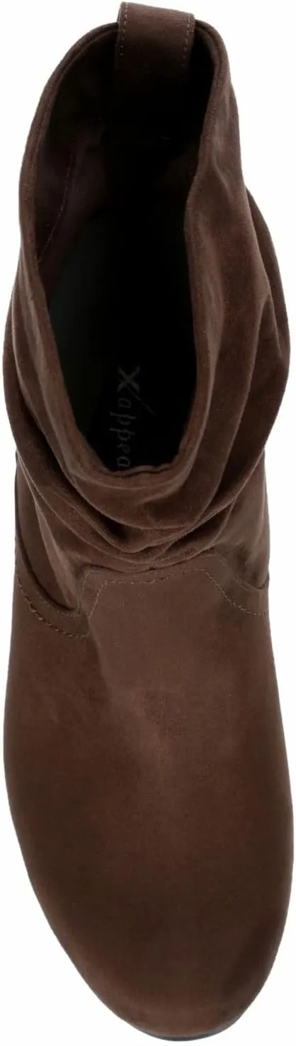 XAPPEAL Carney - Women's Slip On Casual Slouch Short Ankle Boot