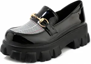 Yawors Womens DC628 T Bar Low Top Flat Patent-Leather Pumps