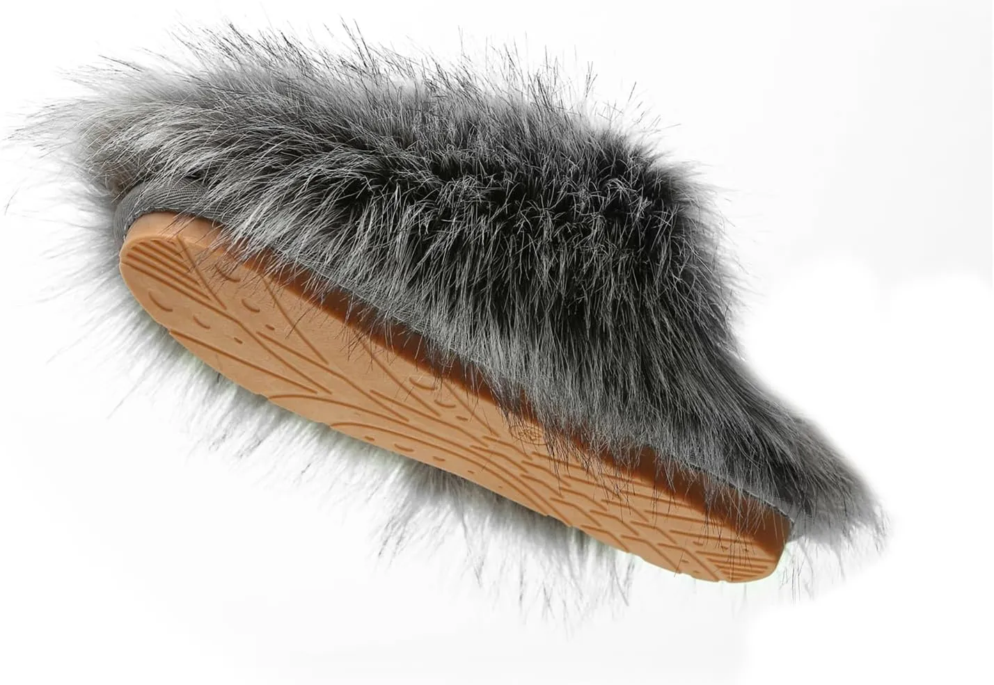 YESBOR Women's Faux Fur Fluffy Fuzzy Slippers Closed Toe Warm Winter House Slides Shoes