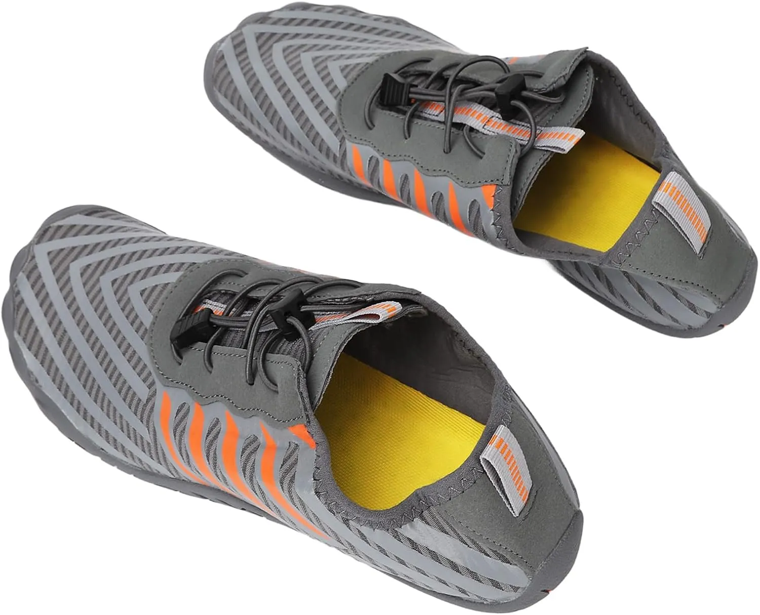Zerodis Men Quick Drying Water Shoes, Comprehensive Protection Men Gray Water Shoes Amphibious Flexible for Mountaineering for Fitness